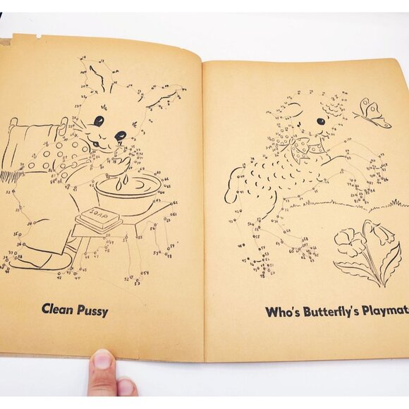 Vintage Dotty Coloring Book 1950 Whitman Follow The Dots Color Activity Retro - Picture 7 of 15